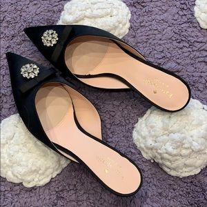 ♠️ kate spade pointed toe kitten heels with bling!